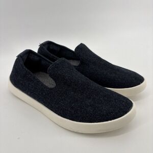Allbirds Wool Lounger Shoes Womens 9 Navy Blue Merino Wool Slip On Casual Loafer